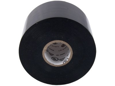 2 x BargainBitz Non Adhesive Pvc Black Electrical Loom Insulation Insulating 19Mm X 40M Tape T6