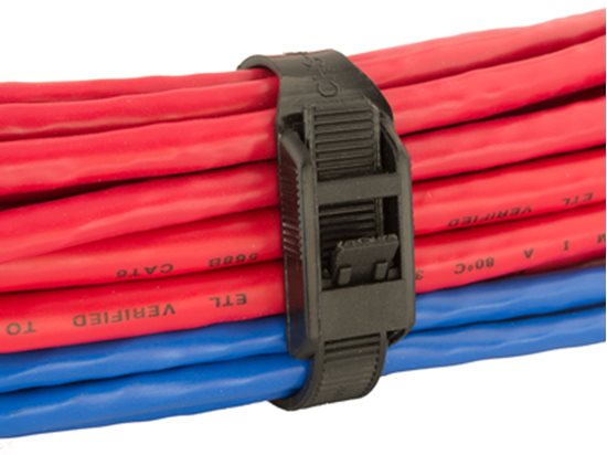 17 Inch Black Extra Heavy-Duty Releasable Cable Tie - 100 Pack - Secure  Cable Ties