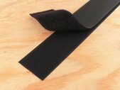black 1.5 inch self adhesive hook and loop tape