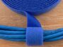 blue 3\4 inch hook and loop around cables - 3 of 4
