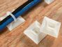 natural square adhesive tie mounts with cables - 1 of 3