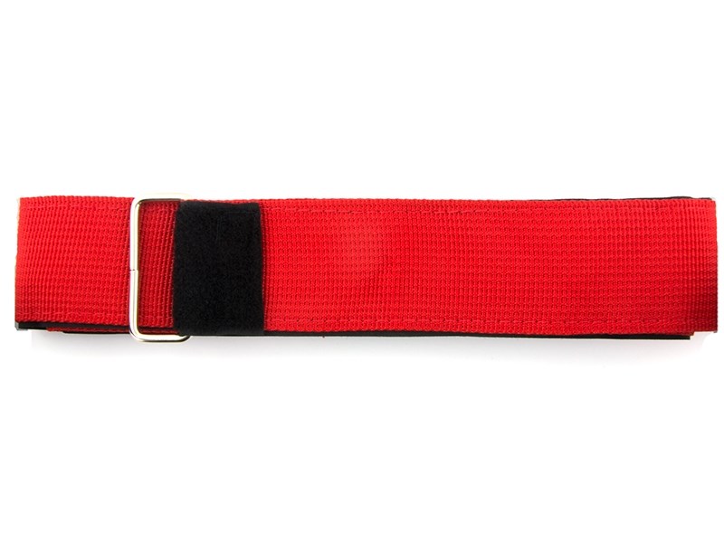 Belt ties re-usable - Length 500 mm - 2 Holes - PE Red