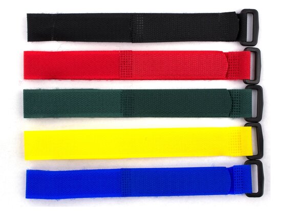 five pack multicolored 12 inch cinch strap
