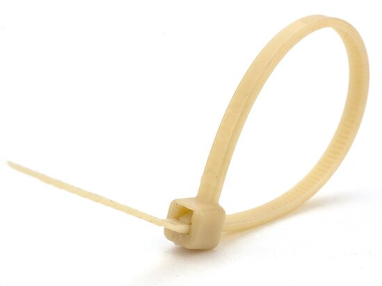 8 inch tan miniature cable tie