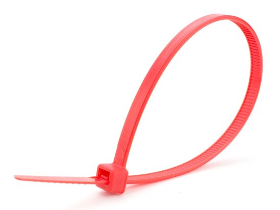 8 inch red intermediate cable tie 