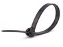 Picture of 4x200mm Black Nylon Stainless Steel Barb Inlay Cable Tie - 100 Pack - 0 of 2