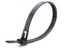 Picture of 12 Inch Black Heavy-Duty Releasable Cable Tie - 100 Pack - 0 of 4