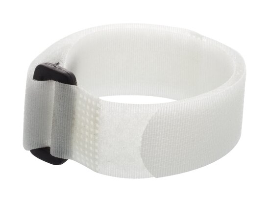 white 36 x 1 inch cinch strap with eyelet