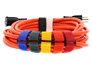 multicolor cinch straps around cables - 3 of 4