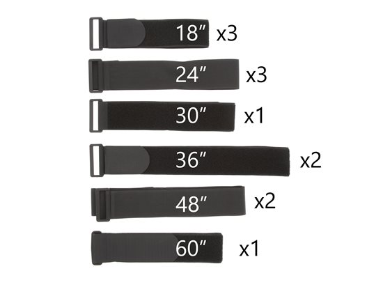 cinch strap variety pack, velcro cinch strap, hook and loop