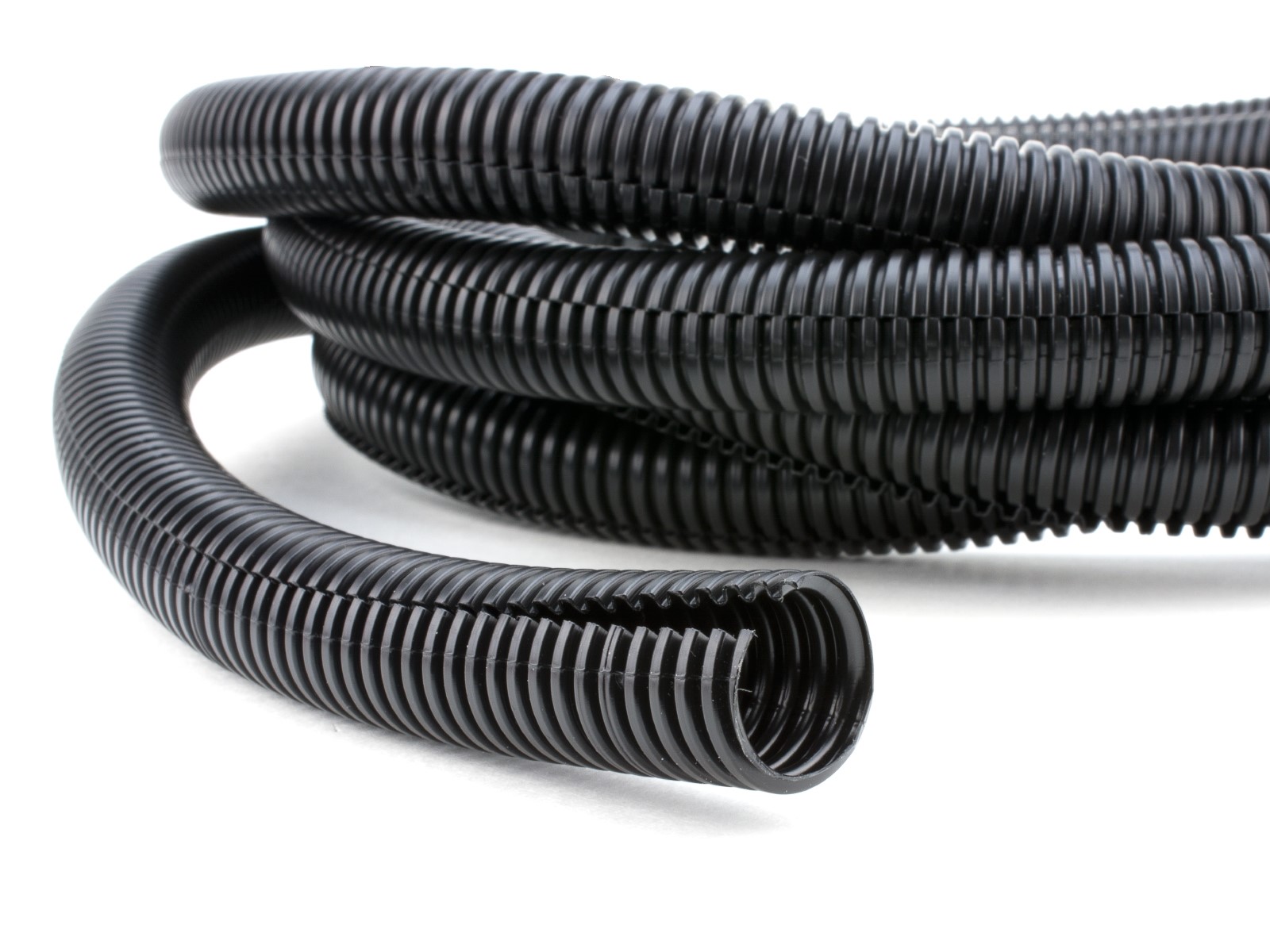 50 Ft 1/8" Split Wire Loom Conduit Polyethylene Tubing Black Color Sleeve Tube 