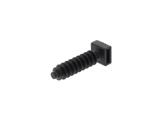 Picture of UV Black Wall Mount Plug with 8mm Mounting Hole - 100 Pack