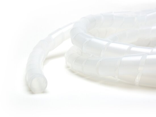 Picture of 3/4 Inch Clear Polyethylene Spiral Wrap - 50 Feet