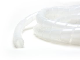 Picture of 3/8 Inch Clear Polyethylene Spiral Wrap - 50 Feet