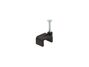 Picture of 10mm Black Flat Nail Cable Clip - 100 Pack - 0 of 9