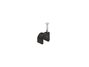 Picture of 6mm Black Round Nail Cable Clip - 100 Pack - 0 of 9