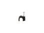 Picture of 6mm Black Round Nail Cable Clip - 100 Pack - 1 of 9