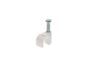 Picture of 6mm White Round Nail Cable Clip - 100 Pack - 0 of 9