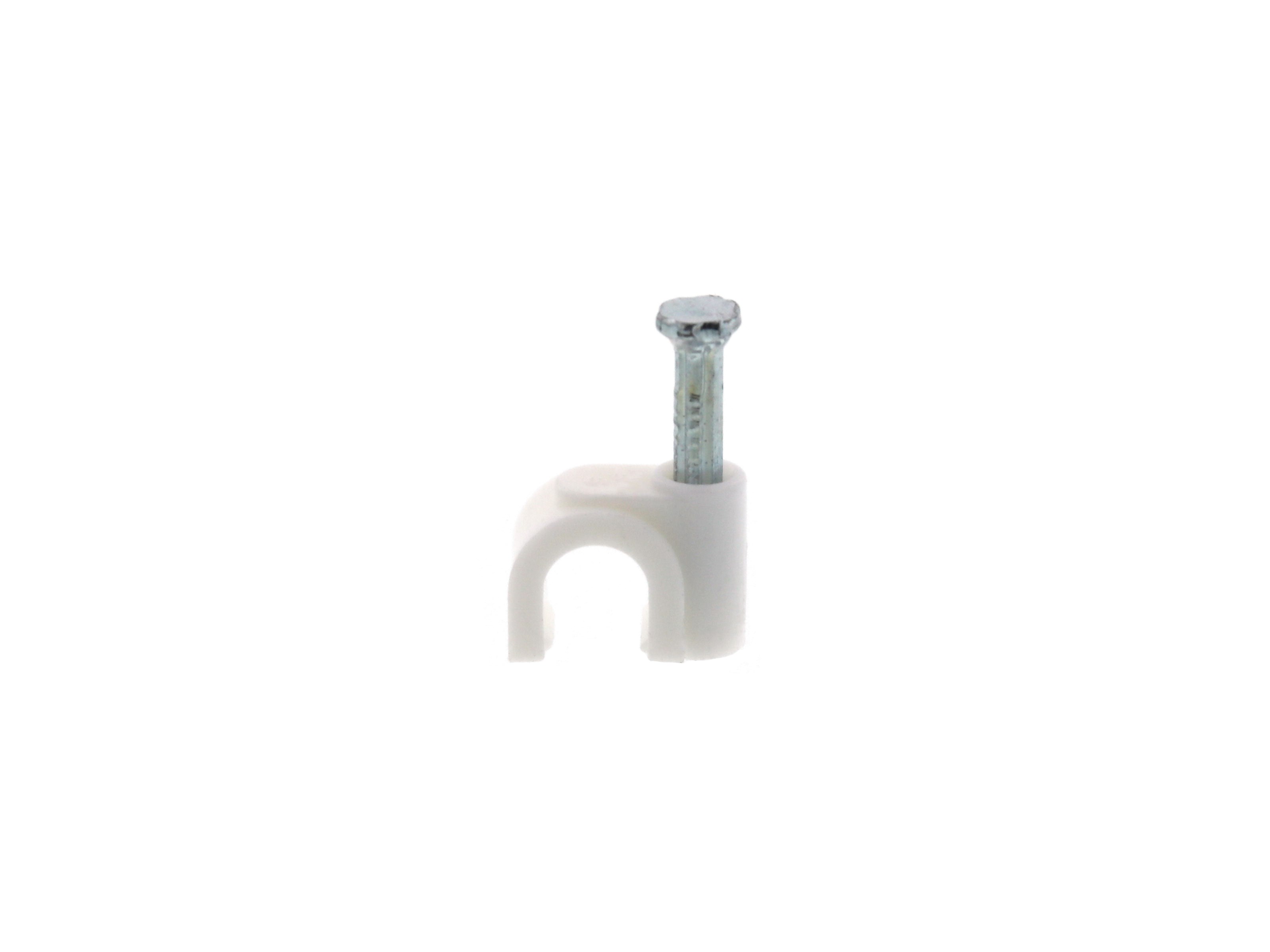 box of 100 RG6 Plastic Coaxial Cable Nail Clip 