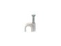 Picture of 6mm White Round Nail Cable Clip - 100 Pack - 1 of 9