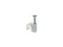 Picture of 6mm White Round Nail Cable Clip - 100 Pack - 2 of 9
