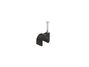 Picture of 7mm Black Round Nail Cable Clip - 100 Pack - 0 of 9