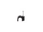 Picture of 7mm Black Round Nail Cable Clip - 100 Pack - 1 of 9