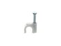 Picture of 7mm White Round Nail Cable Clip - 100 Pack - 1 of 9