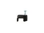 Picture of 8mm Black Flat Nail Cable Clip - 100 Pack - 1 of 9