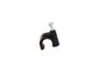 Picture of 8mm Black Round Nail Cable Clip - 100 Pack - 1 of 9