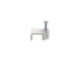 Picture of 8mm White Flat Nail Cable Clip - 100 Pack - 1 of 9