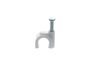 Picture of 8mm White Round Nail Cable Clip - 100 Pack - 1 of 9