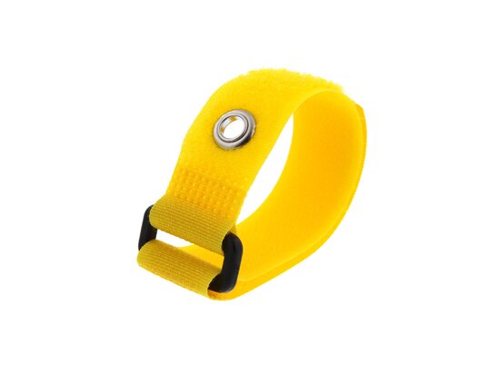 Picture of 8 Inch Yellow Cinch Strap with Eyelet - 5 Pack