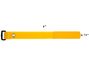 Picture of 8 Inch Yellow Cinch Strap with Eyelet - 5 Pack - 1 of 7