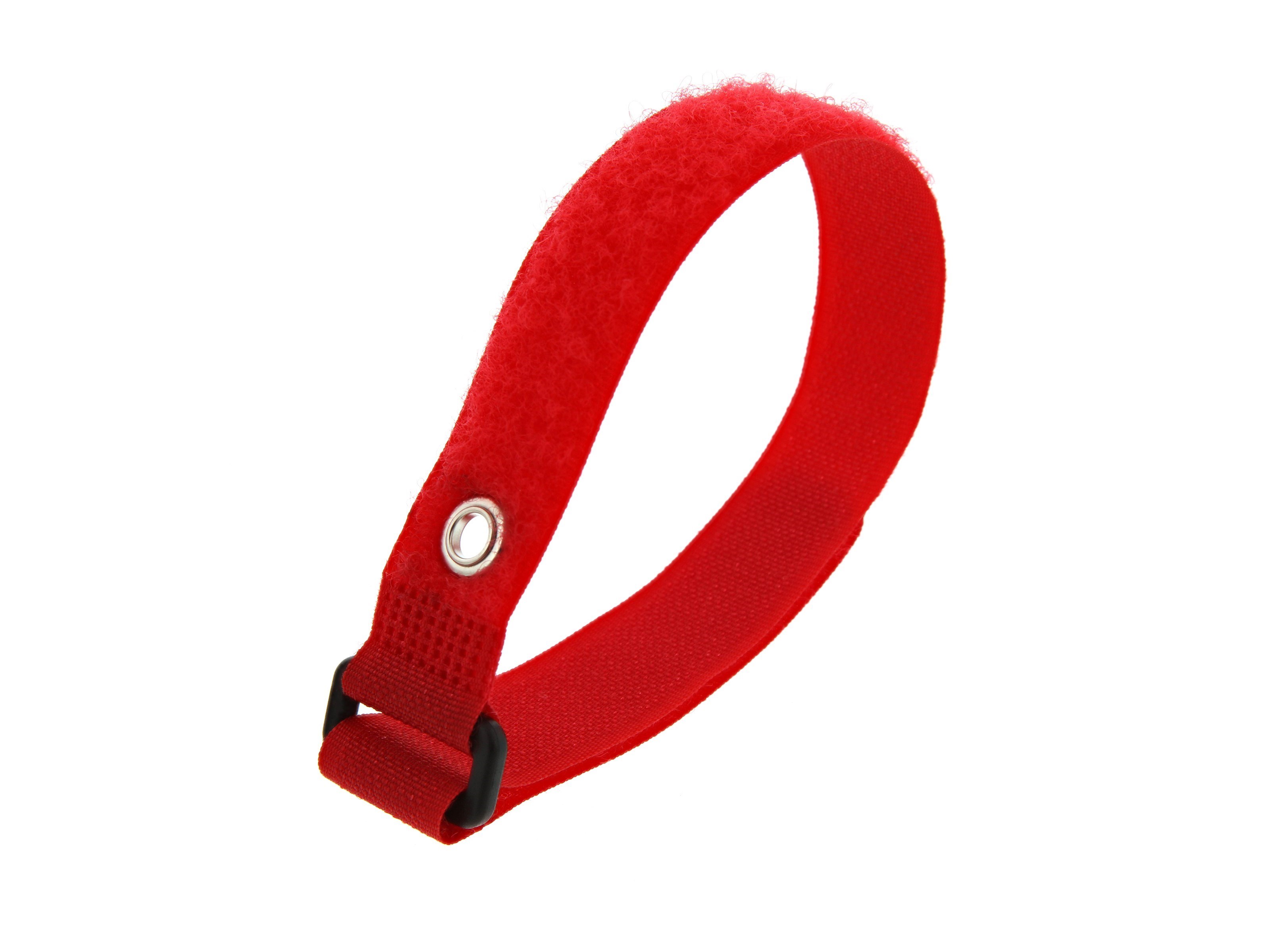 12 Inch Red Cinch Strap with Eyelet - 5 Pack - Secure™ Cable Ties