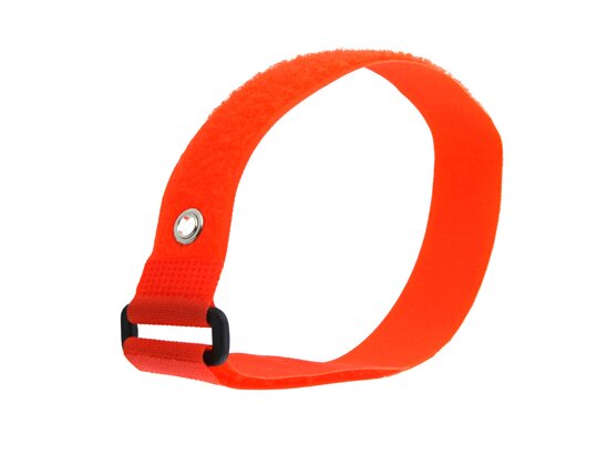 Picture of 18 x 1 Inch Orange Cinch Strap with Eyelet - 5 Pack