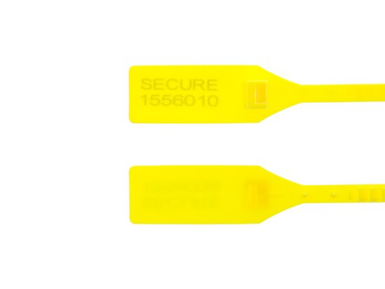 13 Inch Heavy-Duty Yellow Tamper Evident Plastic Seal 