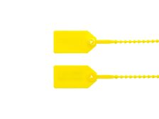 8 Inch Unlabeled Light-Duty Yellow Pull Tight Plastic Seal