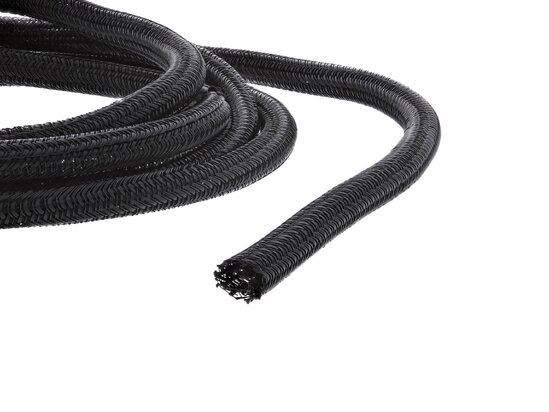 Picture of 1/4 Inch Self-Closing Braided Wrap 25FT - Black