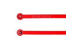 8 Inch Fixed Length Red Plastic Seal