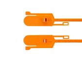 orange 15 inch blank tamper evident security seal