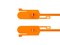 orange 15 inch blank tamper evident security seal - 0 of 7