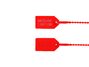 red 8 inch light duty pull tight tamper evident plastic security seal - 0 of 4