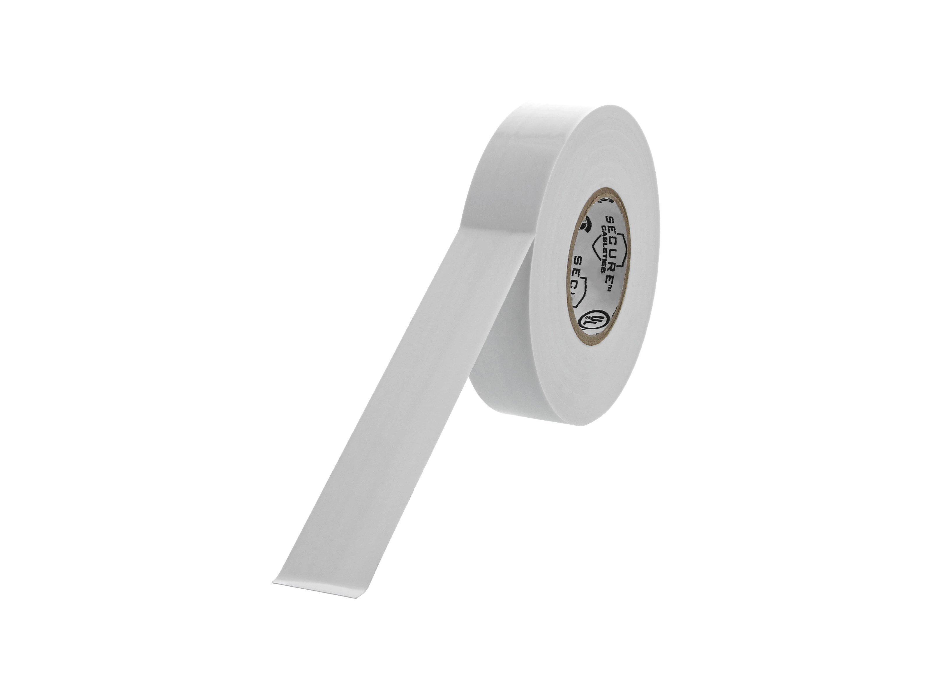 Secure Cable Ties White Electrical Tape 3/4 inch x 66 Feet