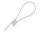 Picture of 12 Inch Silver Pull Tight Galvanized Steel Cable Seal with 1.8mm wire - 50 Pack - 0 of 3