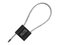 Picture of 12 Inch Black Pull Tight Galvanized Steel Cable Seal with 5mm wire - 50 Pack - 0 of 2