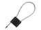 Picture of 12 Inch Blank Black Pull Tight Galvanized Steel Cable Seal with 5mm wire - 50 Pack - 0 of 2
