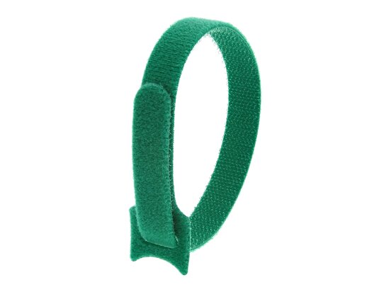 Picture of 12 Inch Green Hook and Loop Tie Wrap - 10 Pack