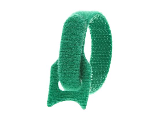 Picture of 6 Inch Green Hook and Loop Tie Wrap - 10 Pack