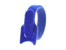 Picture of 6 Inch Blue Hook and Loop Tie Wrap - 50 Pack